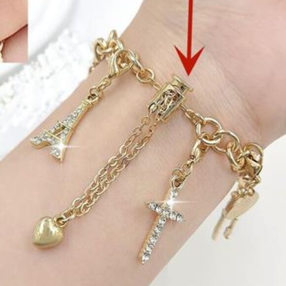 NEW Boho Stylish Apple Watch Band with Bling Charms - Picture 5 of 5